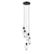 Z-Lite Arden Chandelier, 5-Light, 12 In.W x 12 In.H, Matte Black/Clear 651P-5R-MB - alternate 1